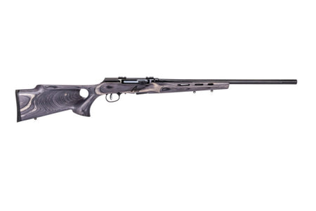 Savage Arms 47800 A Series Matte Gray Full Size 17 WSM 8+1 22" High Luster Heavy Barrel, High Luster Drilled & Tapped Carbon Steel Receiver, Matte Gray Thumbhole Laminate Stock, Right Hand