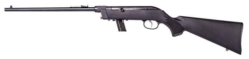 Savage Arms 40210 64 Takedown Full Size 22 LR 10+1 16.50" Black Satin Sporter Barrel, Satin Black Drilled & Tapped Carbon Steel Receiver, Matte Black Fixed Synthetic Stock, Left Hand