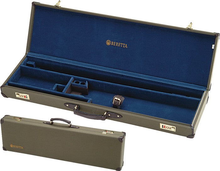 Beretta O/U Shotgun Canvas Leather Luggage Case Loden Color