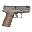 S&W PC Shield-X Carry Comp Midnight Bronze Handgun 9mm Luger 13(1)&15(1)rd Magazines 3.6" Ported Barrel Thumb Safety