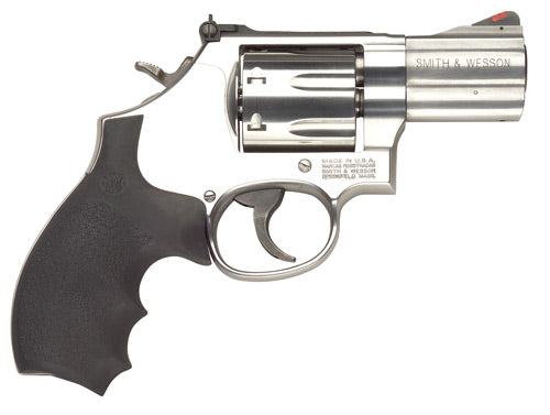 Smith & Wesson 164192 Model 686 Plus 357 Mag or 38 S&W Spl +P Stainless Steel 2.50" Barrel, 7 Shot, Satin Stainless Steel L-Frame, Red Ramp Front/Adjustable White Outline Rear Sights, Internal Lock