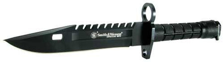 Smith & Wesson M-9 Special Ops Bayonet 7.8" Blade Fixed Knife Black Finish