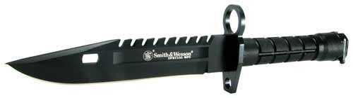 Smith & Wesson M-9 Special Ops Bayonet 7.8" Blade Fixed Knife Black Finish