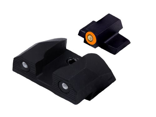 XS R3D 2.0 Orange Tritium Front/Rear Sight Set for S&W Bodyguard 2.0 Std Ht