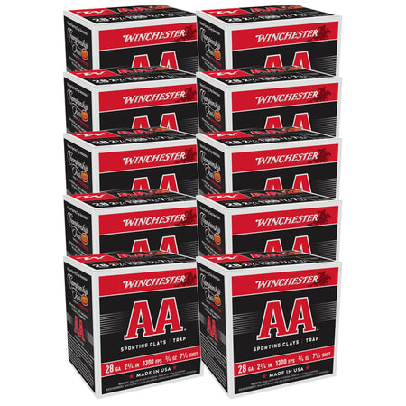 Winchester AA Supersport Sporting Clay Shotgun Ammo 28 Gauge 2.75 in 3/4 oz #7.5 1300 FPS