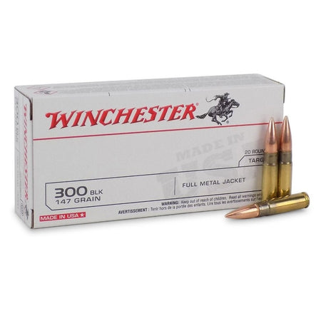 Winchester Ammo .300 AAC Blackout 147 gr Full Metal Jacket (FMJ)