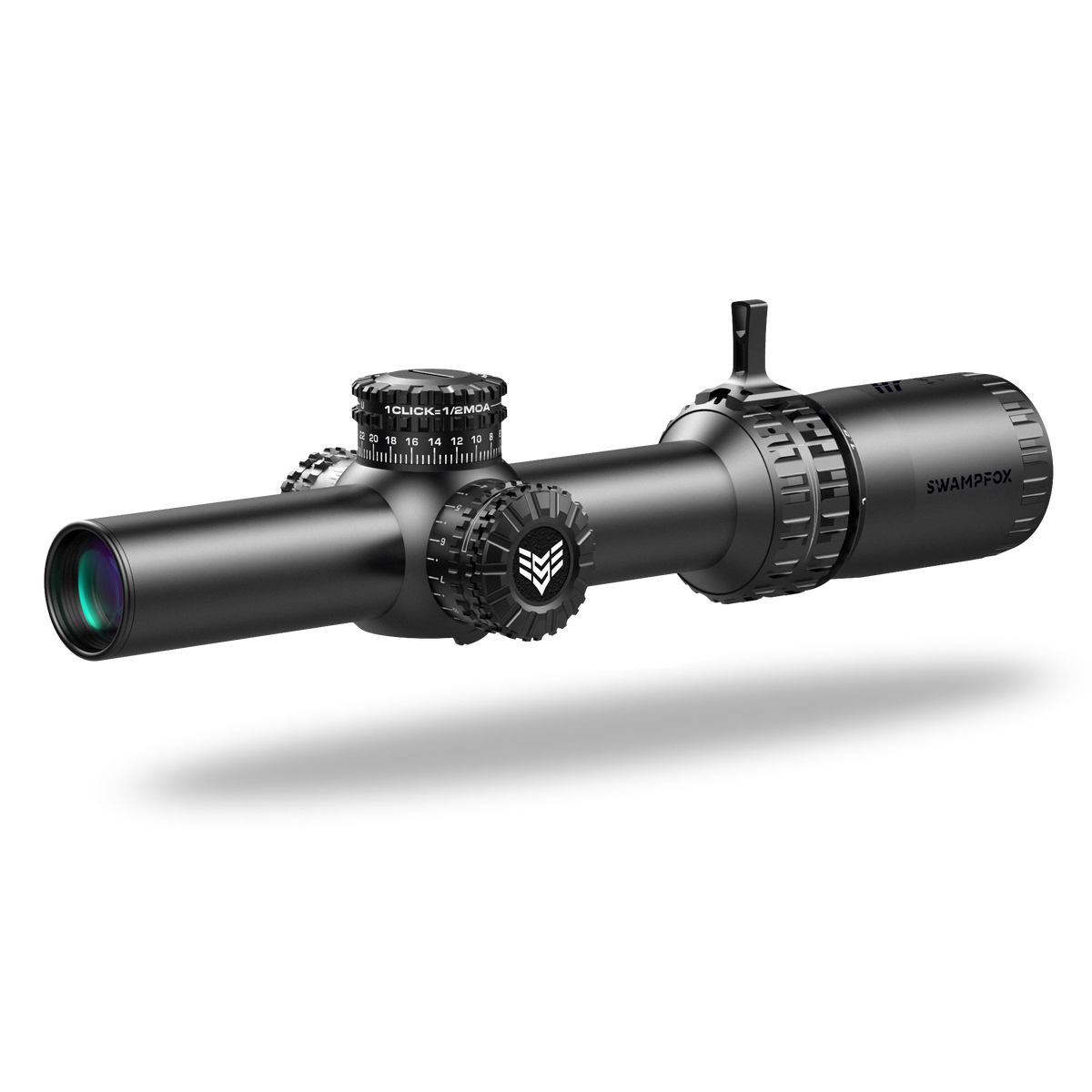 Swampfox Optics Arrowhead Riflescope 1-8x24mm Illuminated Guerrilla Dot BDC Reticle