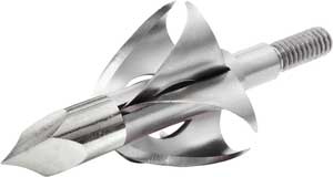 Flying Arrow Toxic 100 Grain Silver Archery Broadhead 7/8" Cut 3/Pack