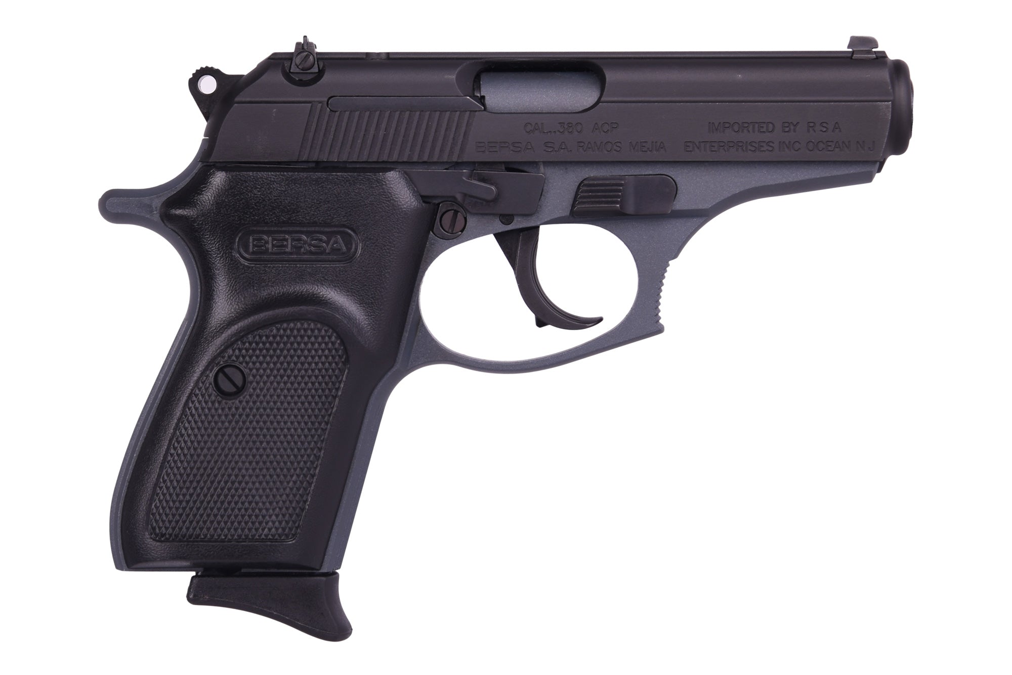 THUNDER 380 SLATE/BLACK 380ACP SLATE CERAKOTE FRAME