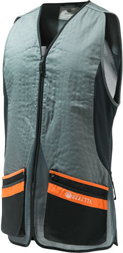 Beretta Men's 2XL Grey Orange S.Pigeon Field Vest