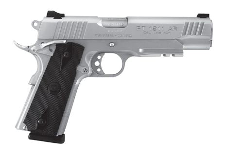 Taurus 1191109SS1 1911 45 ACP 8+1 5" Barrel, Overall Matte Stainless Steel Finish, Picatinny Rail/Beavertail Frame, Serrated Slide & Checkered Polymer Grip Includes 2 Mags