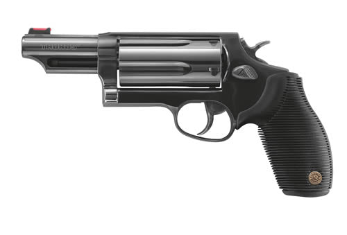Taurus 2-441031MAG Judge Magnum Compact 45 Colt (Long Colt)/410 Gauge 5 Shot 3" Matte Black Oxide Steel Barrel, Cylinder & Frame, Black Ribber Grip, Transfer Bar Safety, Exposed Hammer