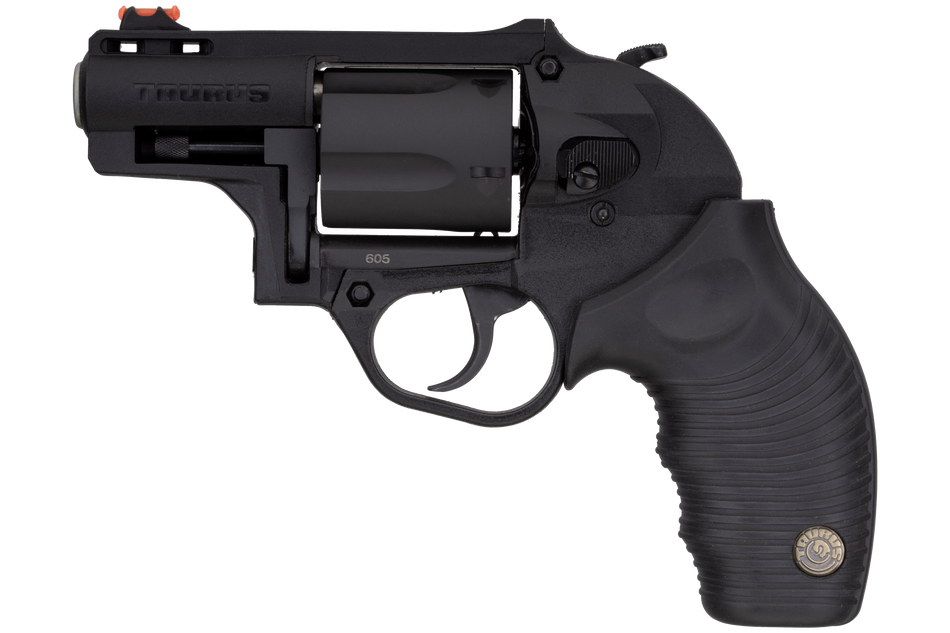 Taurus 2605021PLY 605 Poly Protector 38 Special +P or 357 Mag 5 Shot 2" Black Finish Barrel, Matte Black Oxide Finish Cylinder, Black Finish Polymer Frame & Black Ridged Rubber Grip
