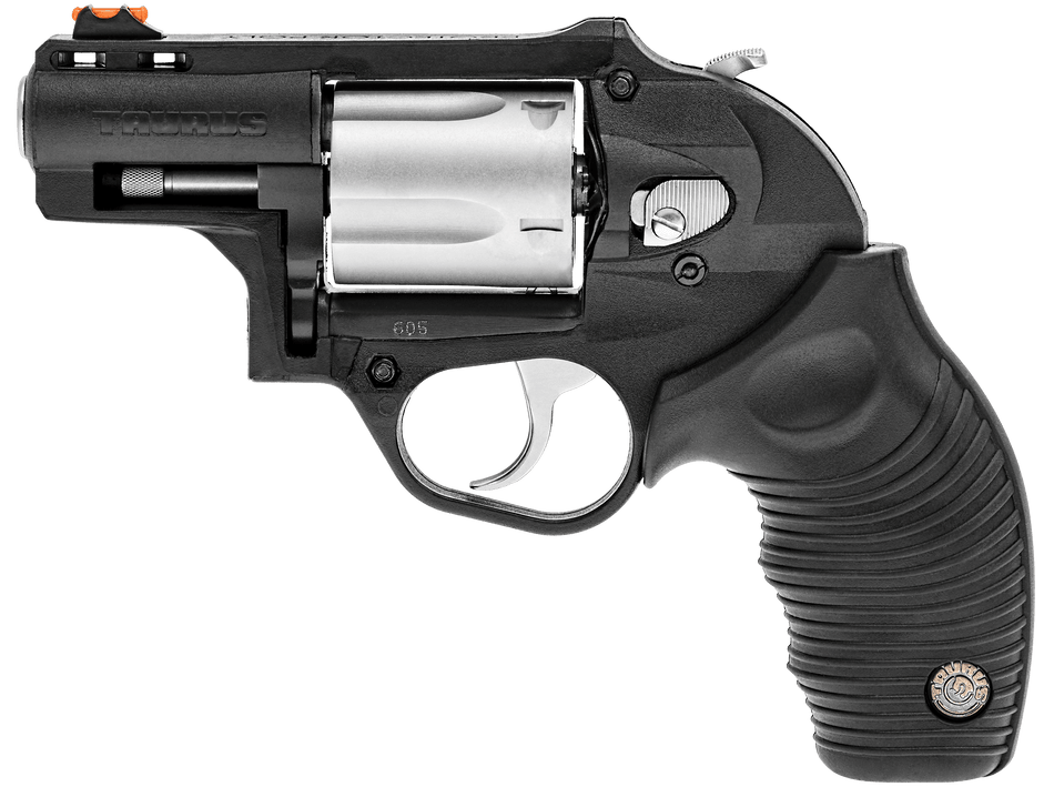 Taurus 2605029PLY 605 Poly Protector 38 Special +P or 357 Mag 5 Shot 2" Black Finish Barrel, Matte Stainless Finish Cylinder, Black Finish Polymer Frame & Black Ridged Rubber Grip