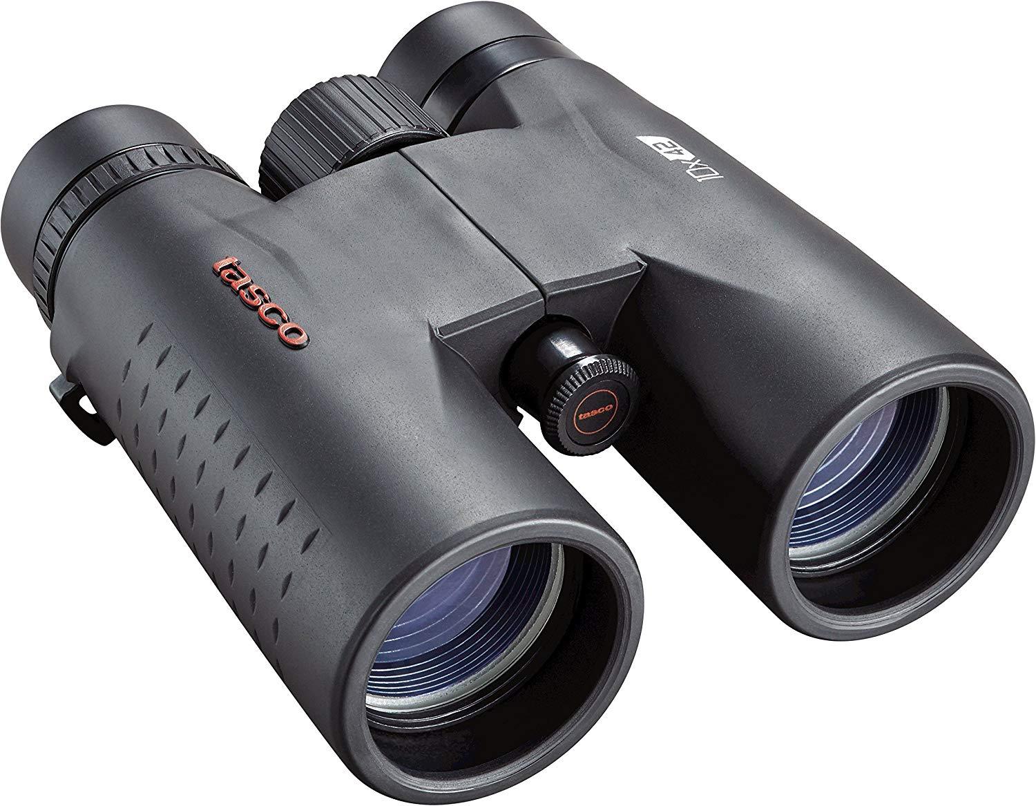 Tasco Essentials Black 10x42 Roof Prism Binocular with Diopter Adjustment