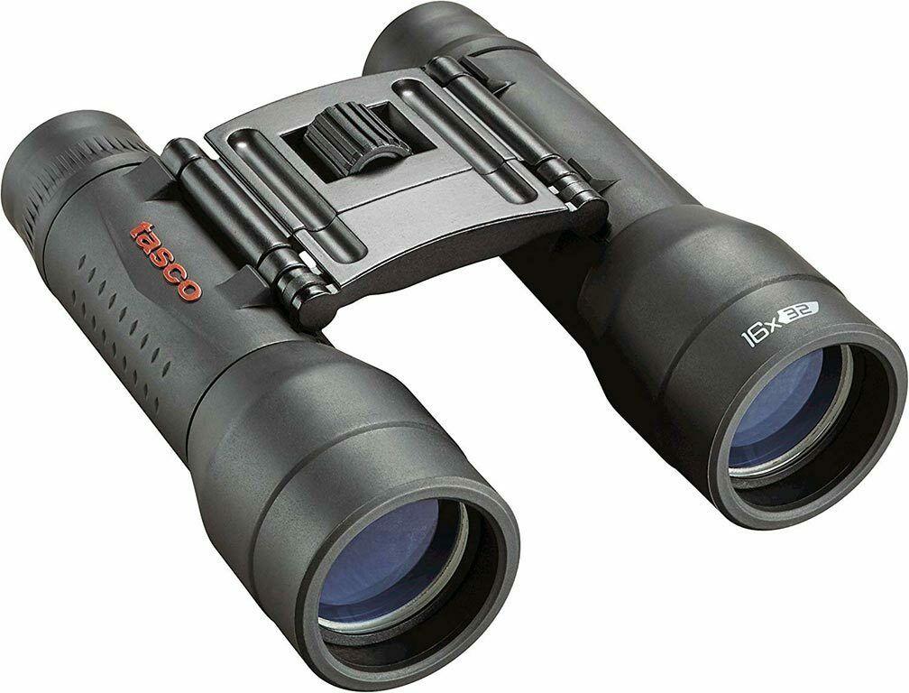Tasco Essentials Compact Roof Binocular 16x32mm Black MC Box