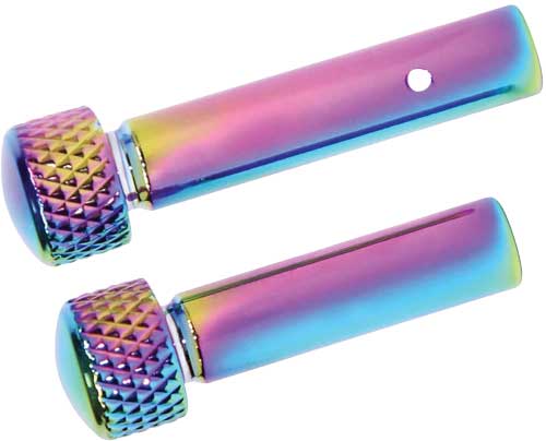 Guntec AR-15 Extended Takedown Pin Set Rainbow PVD