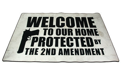 TekMat Black 2nd Amendment Door Mat, 25 by 42 Inches, Decorative Statement Mat