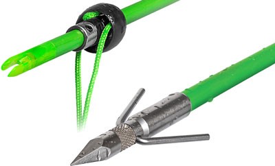 TRUGLO Speed Shot Bowfishing Arrow with Standard Arrowhead and Slide