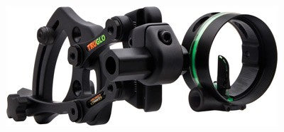 TruGlo Range Rover Bow Sight 1-Pin .019 Black with Yardage Tapes