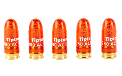 Tipton Snap Cap Set, .380 ACP, Translucent Red, 5 Count 337377