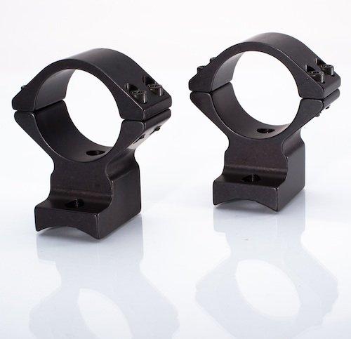 Talley Black Anodized 30mm High Scope Ring Mounts for Weatherby Vanguard