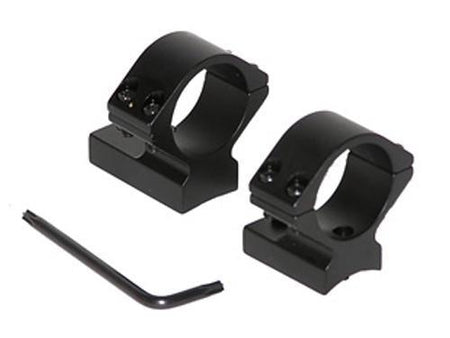 Talley Weatherby Accumark Mark V 9-Lug Scope Mounts - 1" Low - Black Anodized Alloy