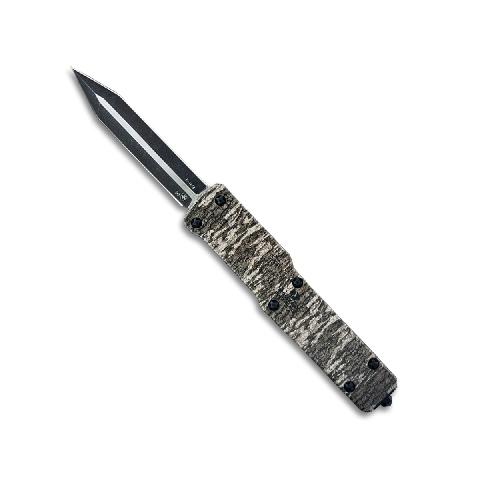 Templar Premium Weighted Large Knife 3-1/2" D2 Dagger Mossy Oak Bottomland Pattern