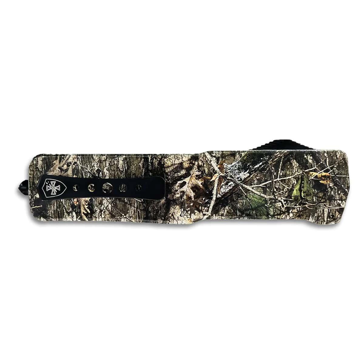 Templar Knife Premium Zinc Large Black Oxide D2 Drop Point Mossy Oak Country DNA