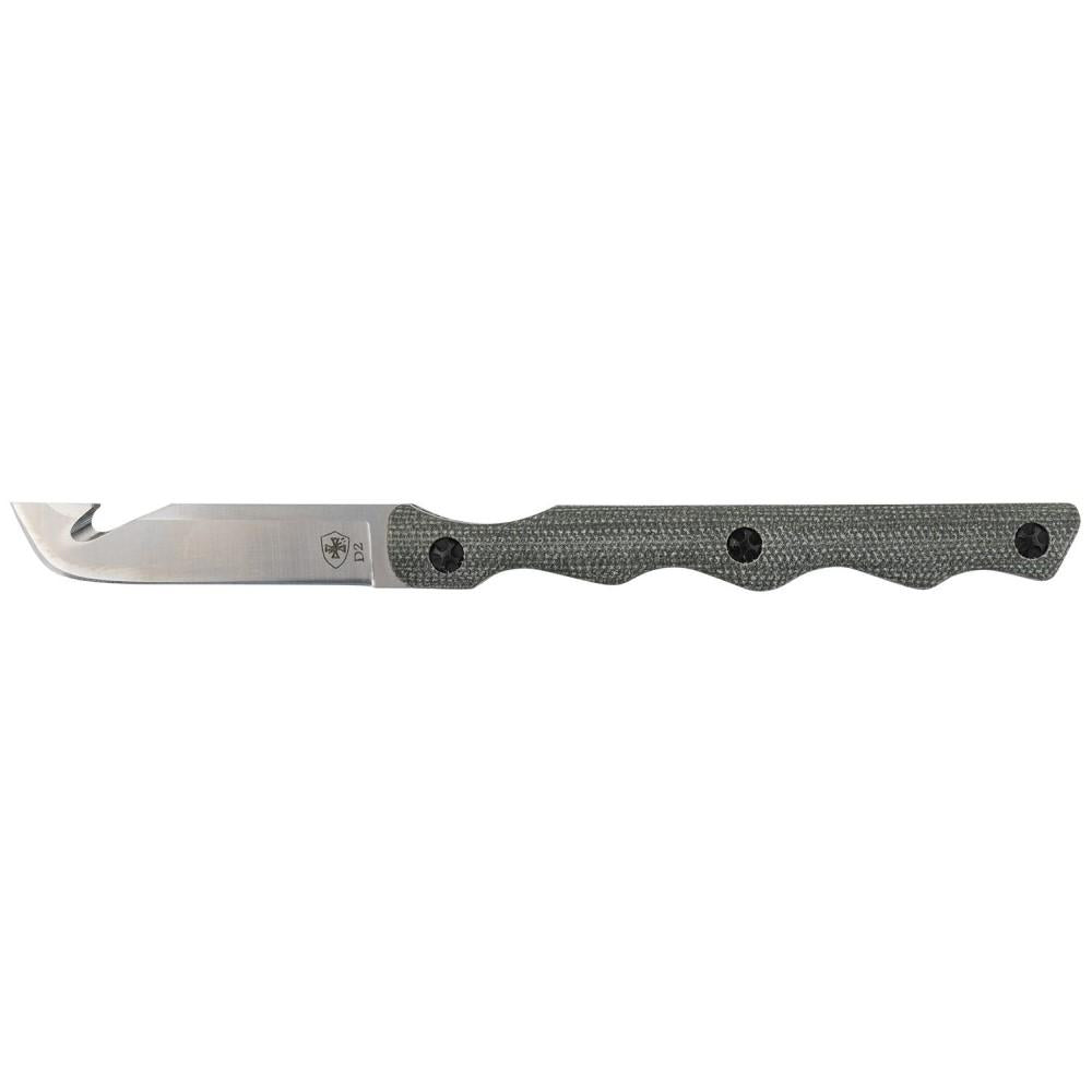 Templar EDC Fixed Blade Neck Knife D2 Drop Point 2.46" OD Green