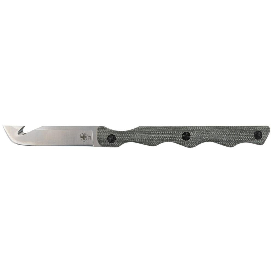 Templar EDC Fixed Blade Neck Knife D2 Drop Point 2.46" OD Green