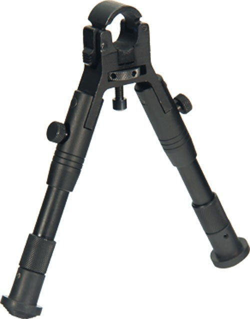 UTG Aluminum Clamp-On Bipod with Adjustable Legs 6.2-6.7" and Rubberized Feet