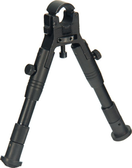 UTG Aluminum Clamp-On Bipod with Adjustable Legs 6.2-6.7" and Rubberized Feet