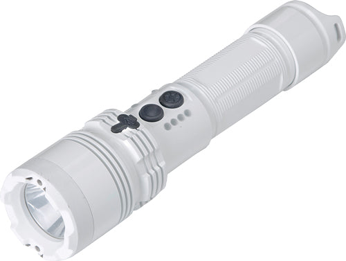 Guard Dog White Max-Voltage Lightsafer Stun Gun with Built-In Tac Light