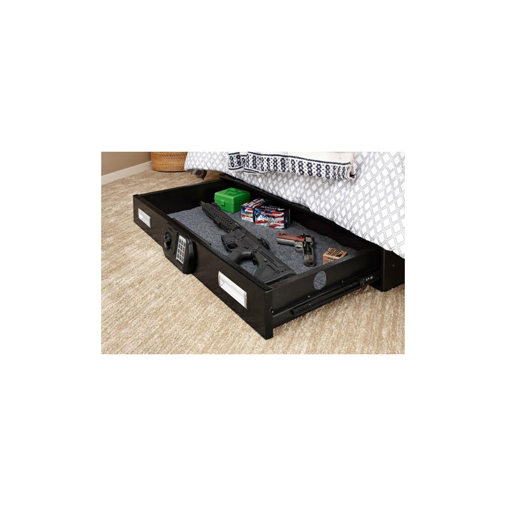 SnapSafe Medium Under-Bed Firearm Safe 26"W x 5"H x 20"D