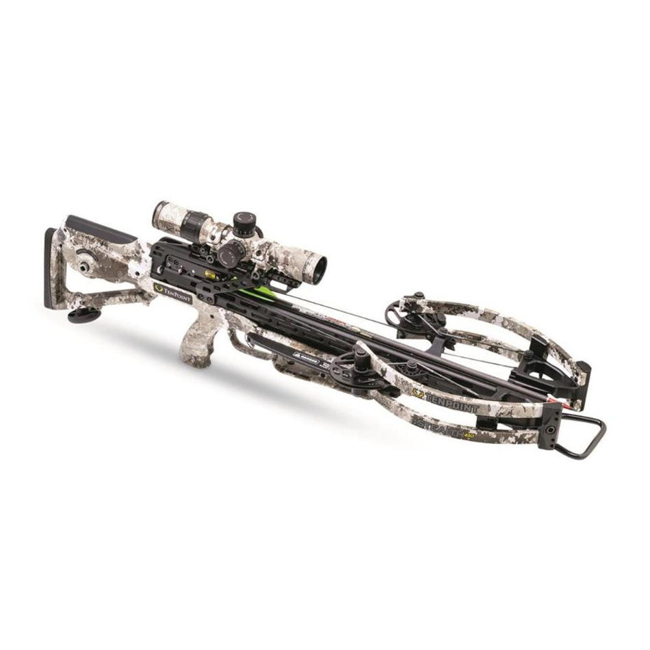 TenPoint Stealth 450 ACUslide Crossbow Package 450fps EVO-X Elite Camo Optic
