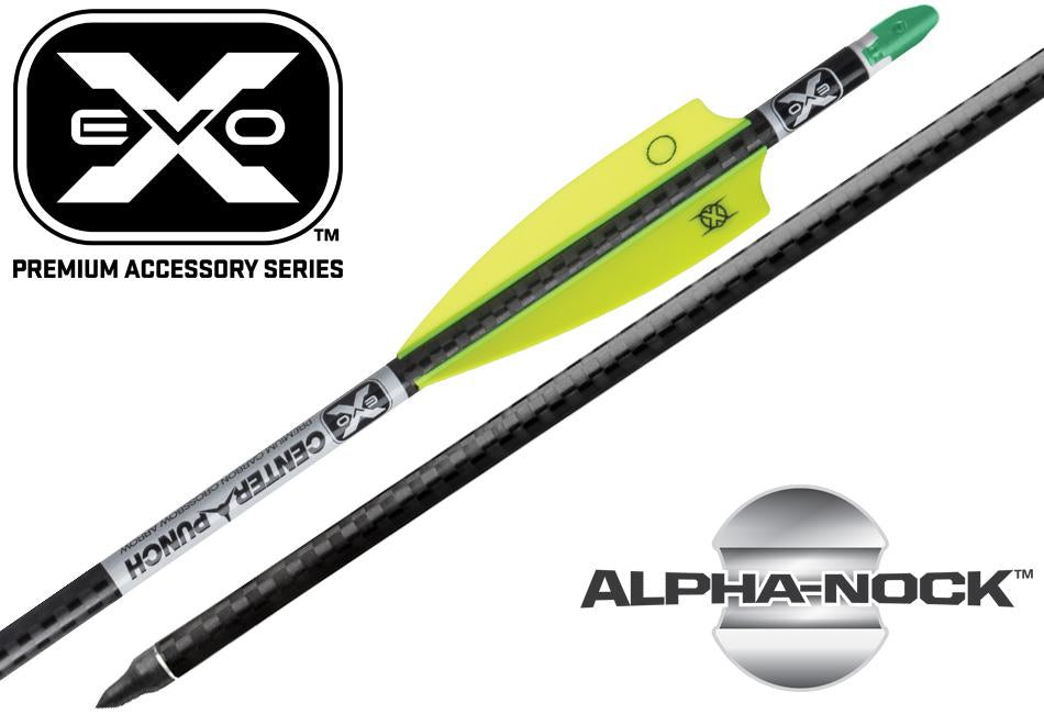 TenPoint CenterPunch 20-Inch Carbon Arrows with Molded ALPHA Nocks Pack of 6