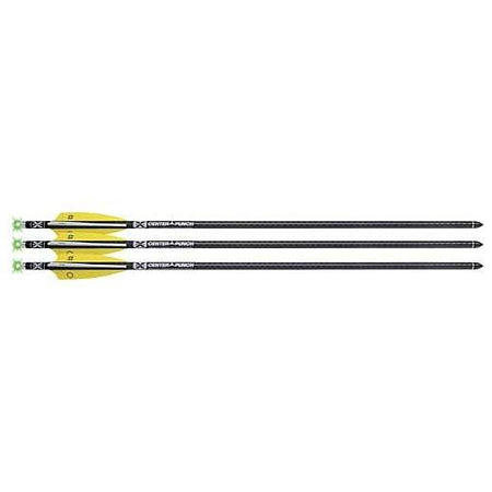 TenPoint EVO-X CenterPunch 20" Lighted Alpha-Blaze Carbon Crossbow Arrows 3Pk