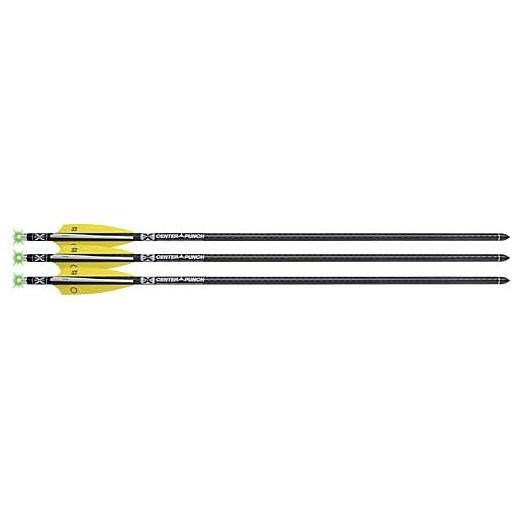 TenPoint EVO-X CenterPunch 20" Lighted Alpha-Blaze Carbon Crossbow Arrows 3Pk