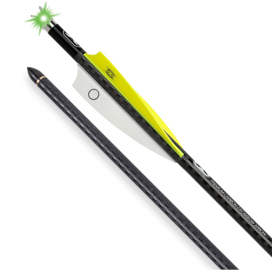 TenPoint Alpha-Blaze Lighted EVO-X CenterPunch Carbon Crossbow Arrows 16" Pack of 3
