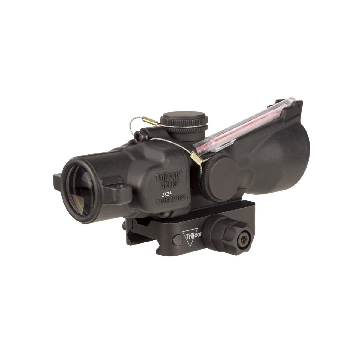 Trijicon ACOG 3x24 Compact Dual Illuminated Red Crosshair Firearm Scope