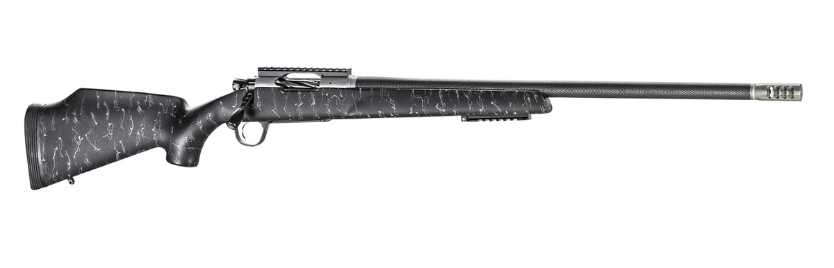 Christensen Arms 8011001100 Traverse 28 Nosler 3+1 26" Threaded Barrel, Natural Stainless, Black with Gray Webbing Stock