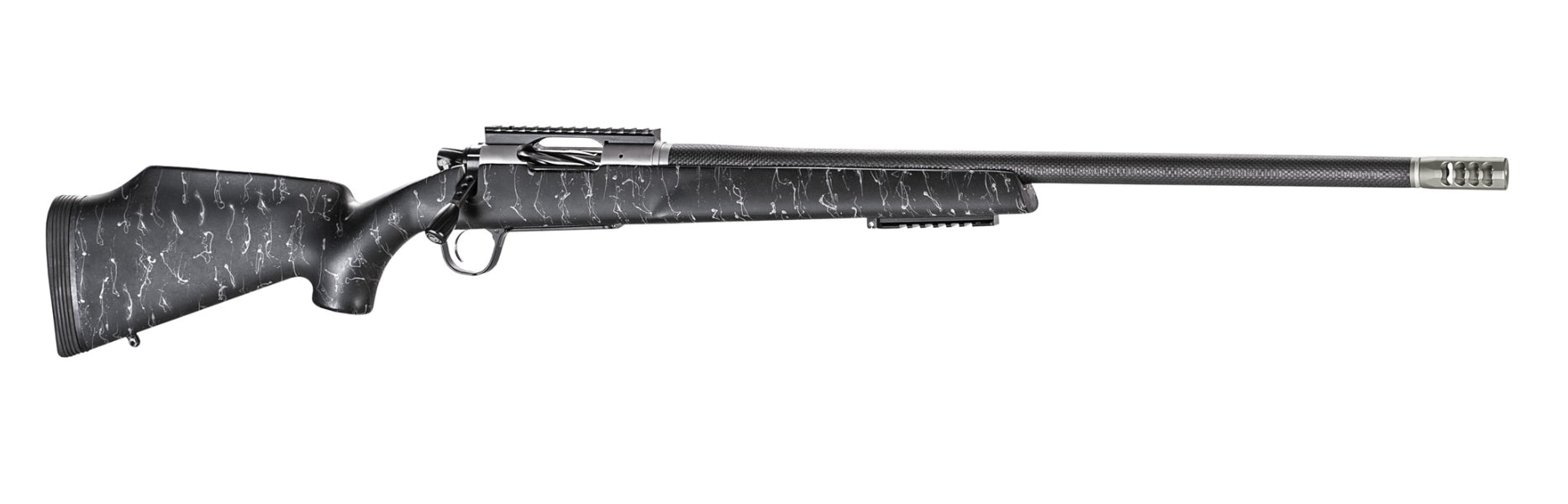 Christensen Arms 8011001700 Traverse 300 Win Mag 3+1 26" Threaded Barrel, Natural Stainless, Black with Gray Webbing Stock