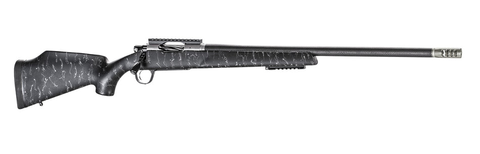 Christensen Arms 8011002000 Traverse 300 PRC 3+1 26" Threaded Barrel, Natural Stainless, Black with Gray Webbing Stock
