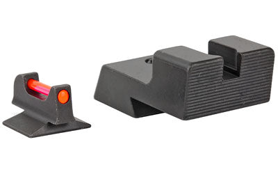 Trijicon Bright Fiber Optic Sight for 1911 Novak Low Cut, Interchangeable Red & Green Fibers CA728-C-601038