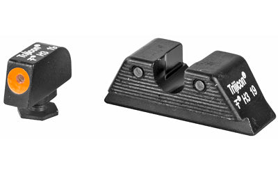 Trijicon Glock MOS HD Tritium Night Sights, Orange Outline Front, Green Rear, GL114-C-601089