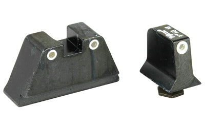 Trijicon Bright & Tough Tritium Night Sight Set, Suppressor Height, Glock 17/19 Series, GL201-C-600650