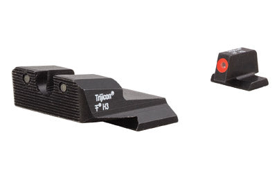 Trijicon M&P Shield HD XR Tritium Iron Night Sight, Orange Outline Front, Green Rear, SA639-C-600856