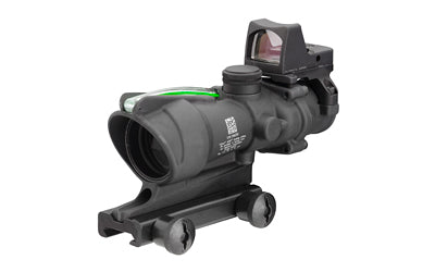 Trijicon 4X32mm ACOG with 3.25 MOA RMR Type 2 Sight, Dual Illuminated Green Chevron .223 Reticle, Matte Black TA31-D-100548