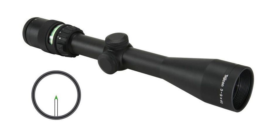 Trijicon AccuPoint Riflescope 3-9x40mm Green BAC Triangle Post Reticle